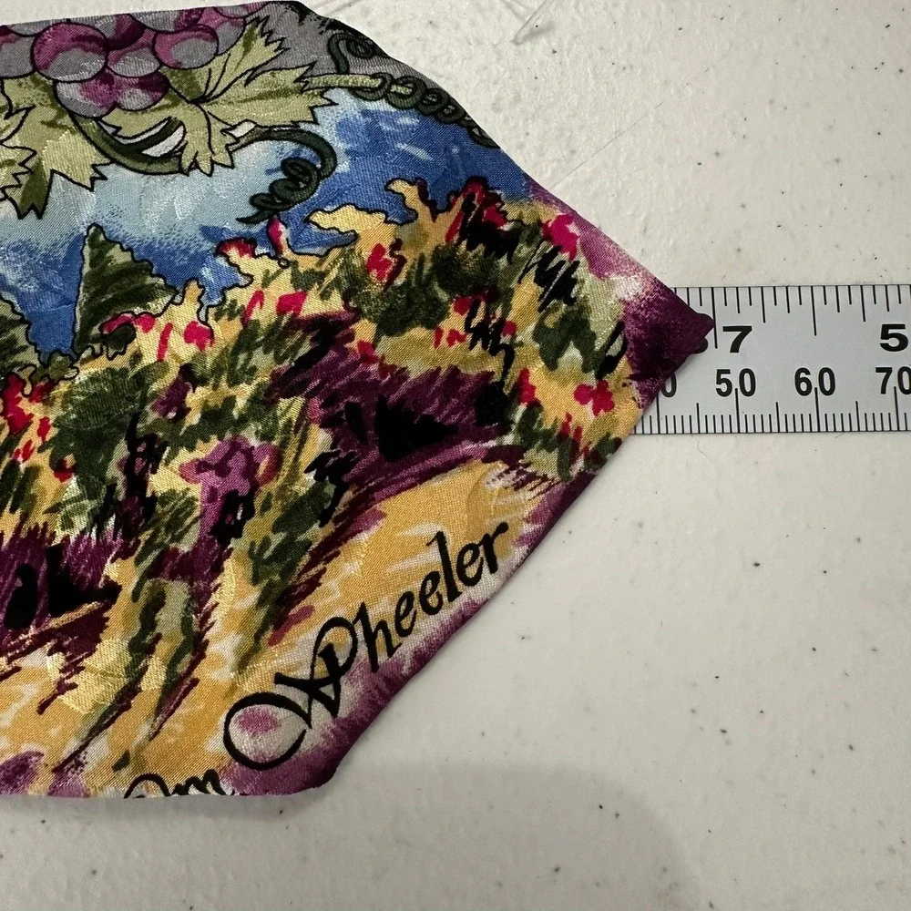 Mens Silk Vineyard Winery Print Tie Alexander Valley Pedroncelli Wine Sommelier